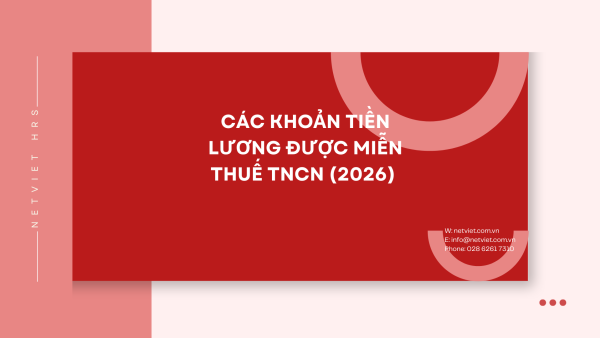 Các khoản tiền lương được miễn thuế TNCN (2026) Các khoản tiền lương được miễn thuế TNCN (2026)
