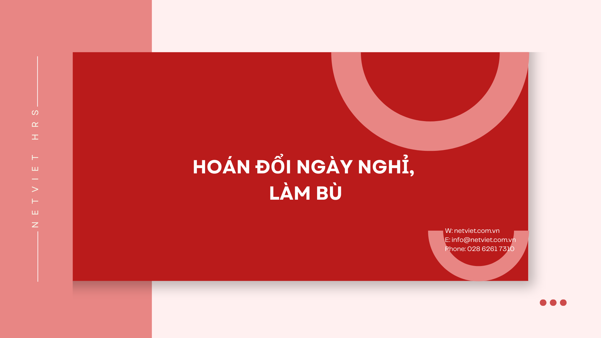hoán đổi ngày nghỉ, làm bù