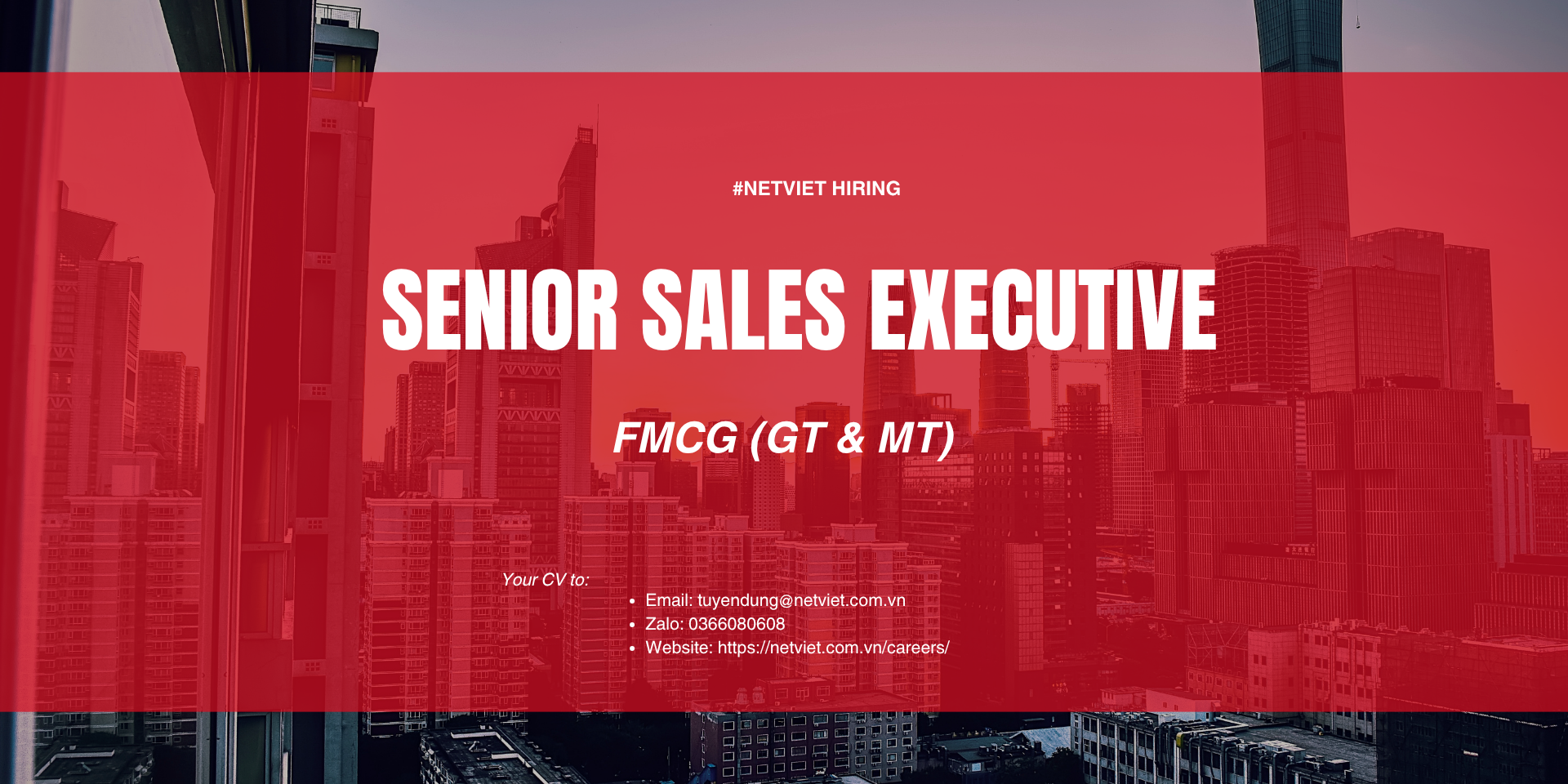 Senior Sales Executive – FMCG, GT & MT